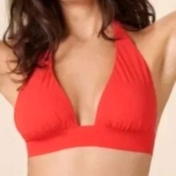 NEW J. Crew Red Tie-back Halter Bikini Swim‎ Top Women's Size XS - Picture 10 of 10